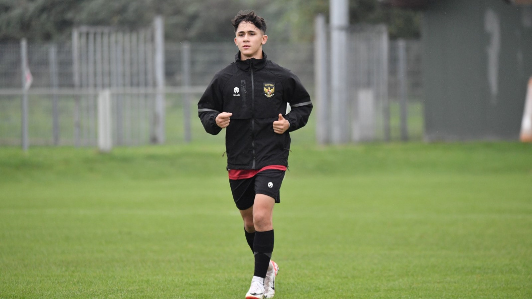 Striker Amar Rayhan Brkic merasa bangga dapat membela Timnas U-17 Indonesia. - Image