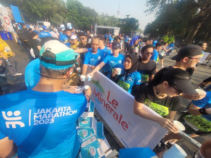 Ajang lari Jakarta Marathon 2023, digelar pada Minggu (22/10), di Plaza Timur, Gelora Bung Karno, Jakarta. - Image