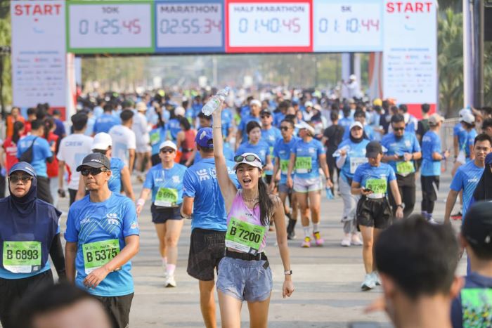 Event lari HiBank Jakarta Marathon 2023 Powered by Le Minerale telah sukses digelar pada Minggu (22/10) di Jakarta. - Image