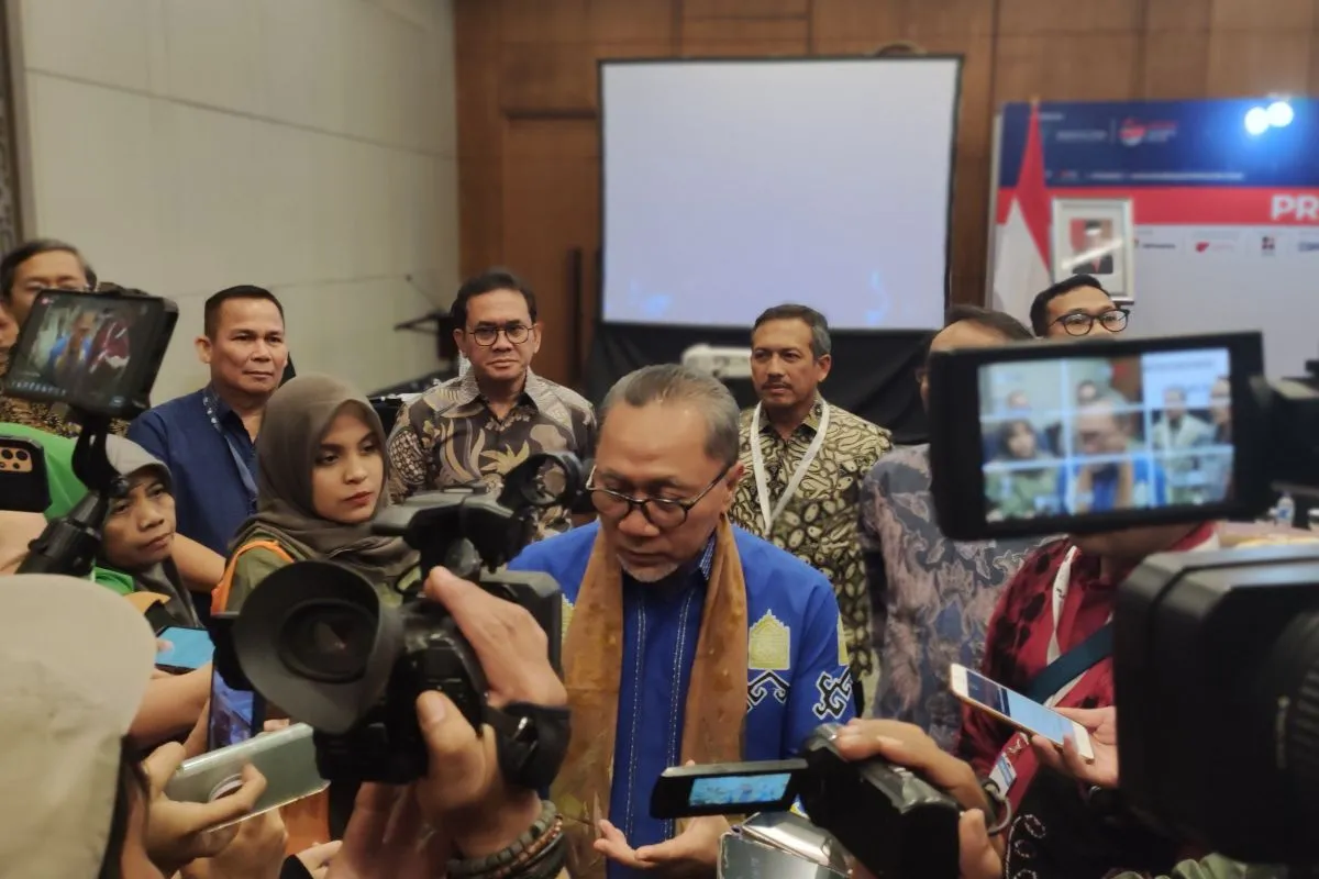 Ketua Umum DPP PAN Zulkifli Hasan. (ANTARA/Ade Irma Junida) - Image