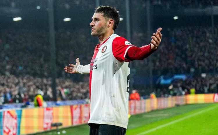 Akun instagram resmi Feyenoord (@feyenoord), Stiker Feyenoord Santiago Gimenez - Image