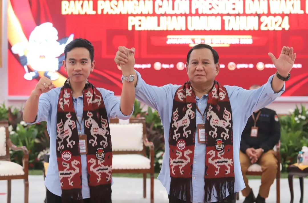 Bakal pasangan calon presiden dan wakil presiden Prabowo Subianto dan Gibran Rakabuming Raka. - Image