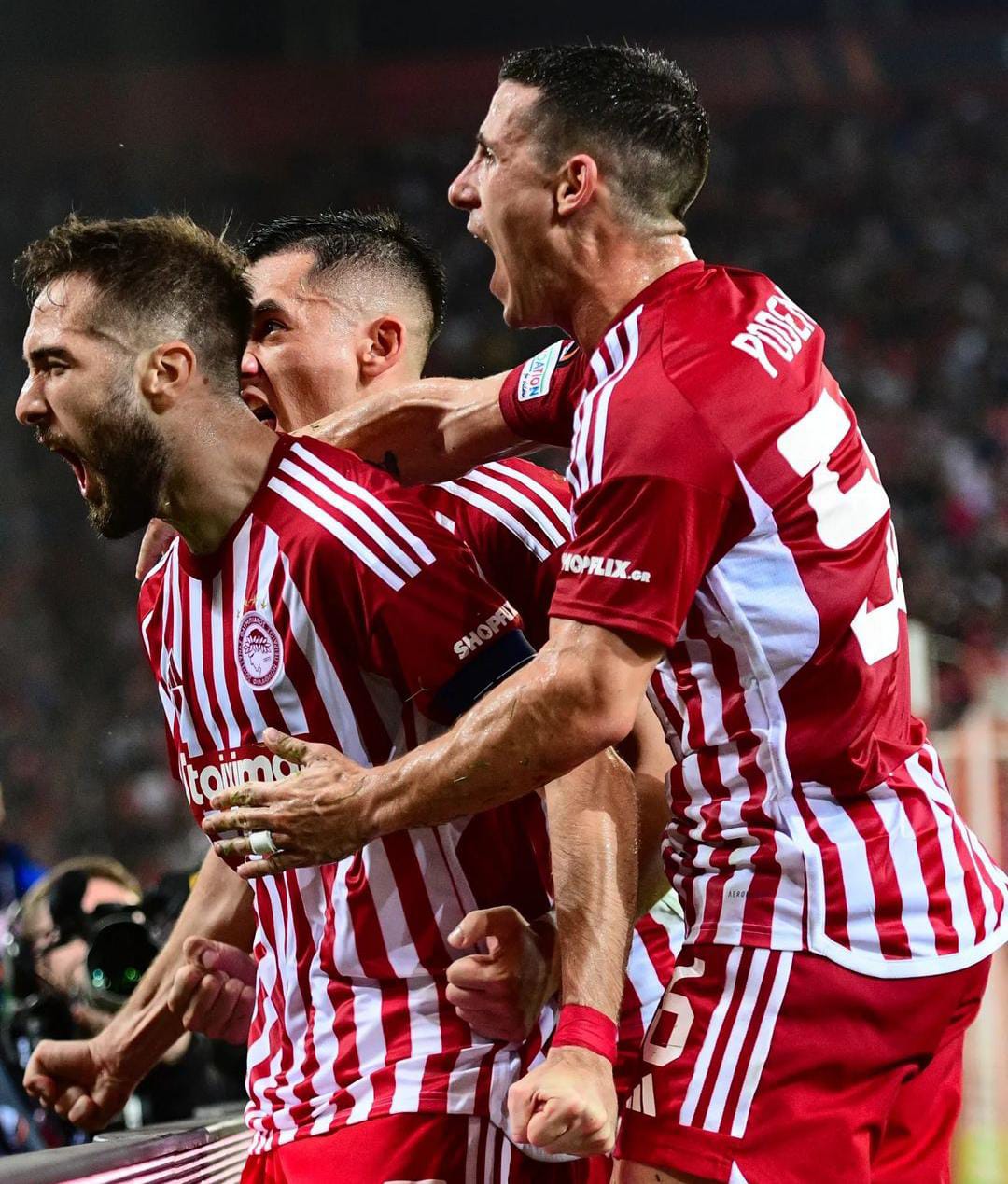 Olympiacos menampilkan permainan impresif di laga ketiga Liga Europa. - Image