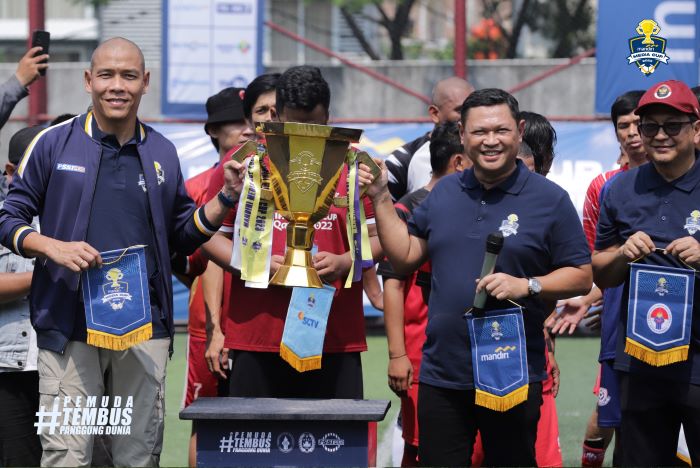 Tim SCTV juarai Turnamen mini soccer PSSI Pers Piala Menpora, Mandiri Media Cup 2023. - Image