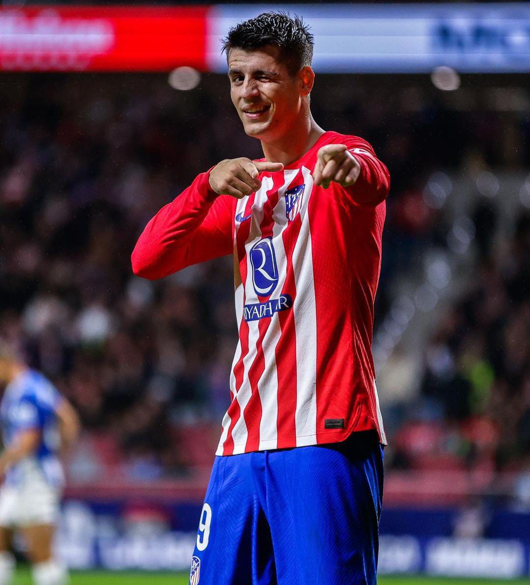 Alvaro Morata striker Atletico Madrid. - Image