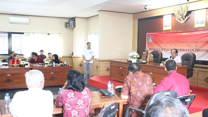 Lembaga Pengelola Modal Usaha Kelautan dan Perikanan (LPMUKP) menggelar sosialisasi di Ruang Rapat Tuna Dinas Kelautan dan Perikanan Provinsi Bali Senin (9/10/2023) - Image