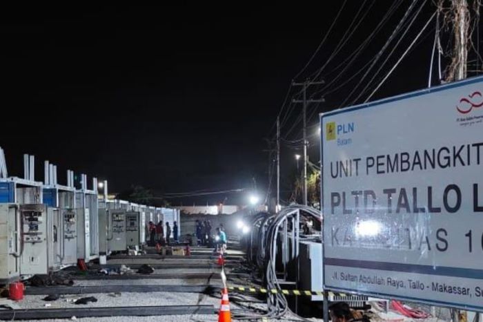 Tambahan unit pembangkit di Kecamatan Tallo Lama, Makassar untuk menambah pasokan listrik Sistem Sulbagsel. - Image