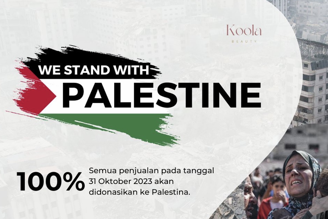 Beberapa brand kecantikan Indonesia yang turut menyuarakan dukungannya terhadap Palestina. - Image
