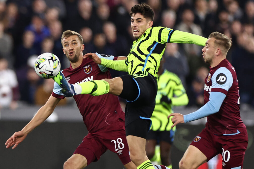 Arsenal tersingkir di babak 16 besar Carabao Cup saat melawan tuan rumah West Ham United. - Image