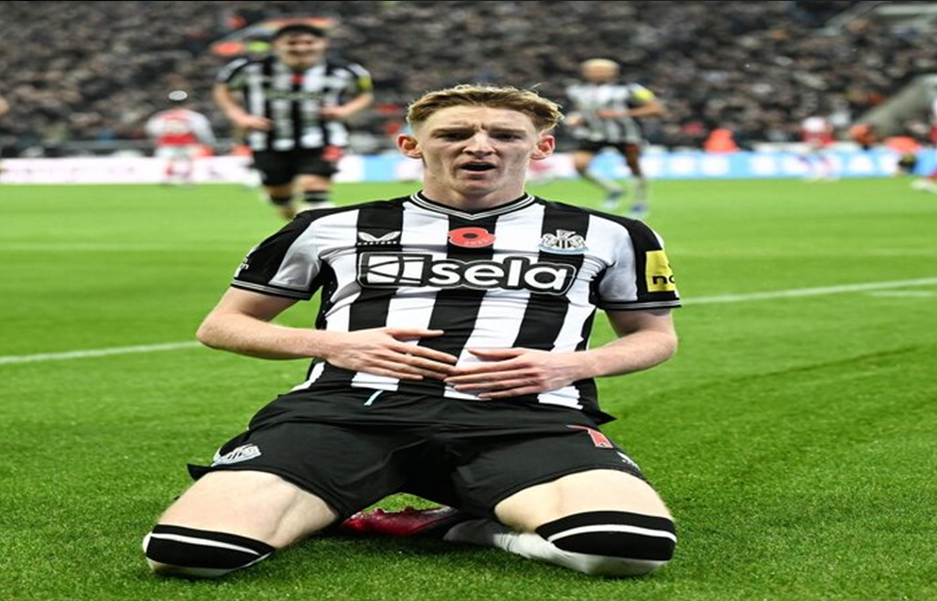 Gol Tunggal Newcastle United oleh Anthony Gordon. (Instagram (@nufc),) - Image