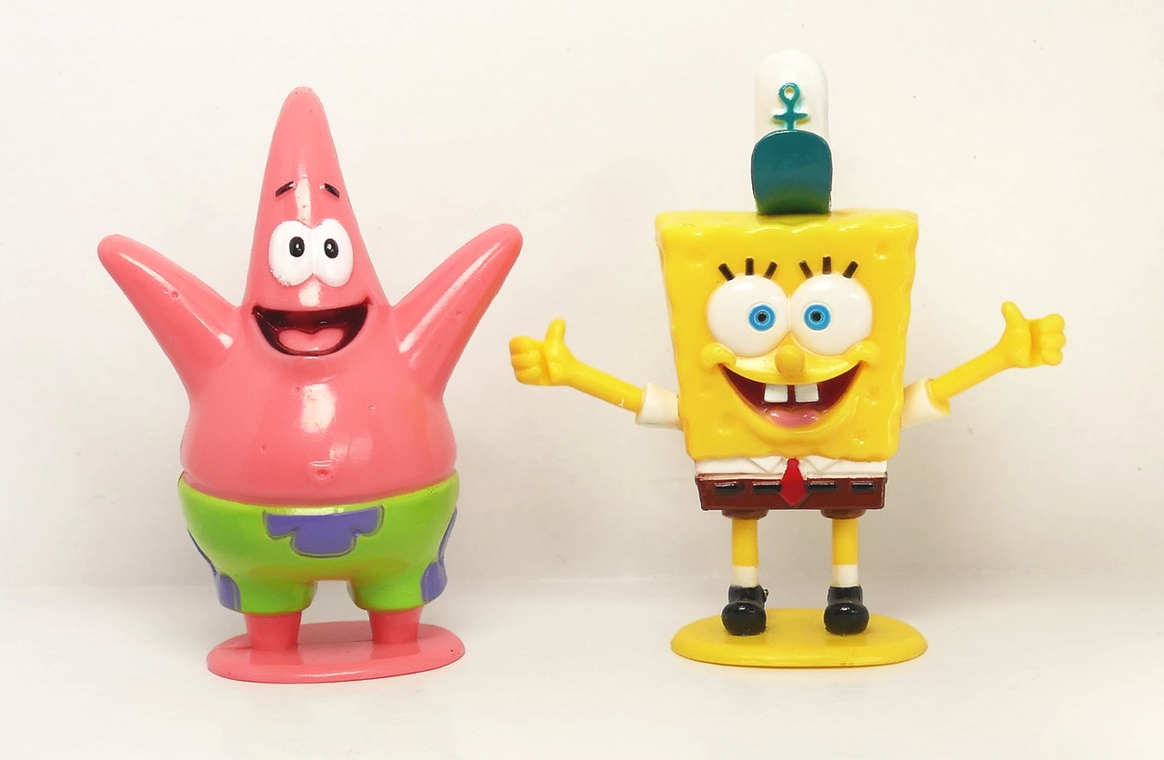 Ilustrasi persahabatan Patrick dan Spongebob. (pixabay) - Image