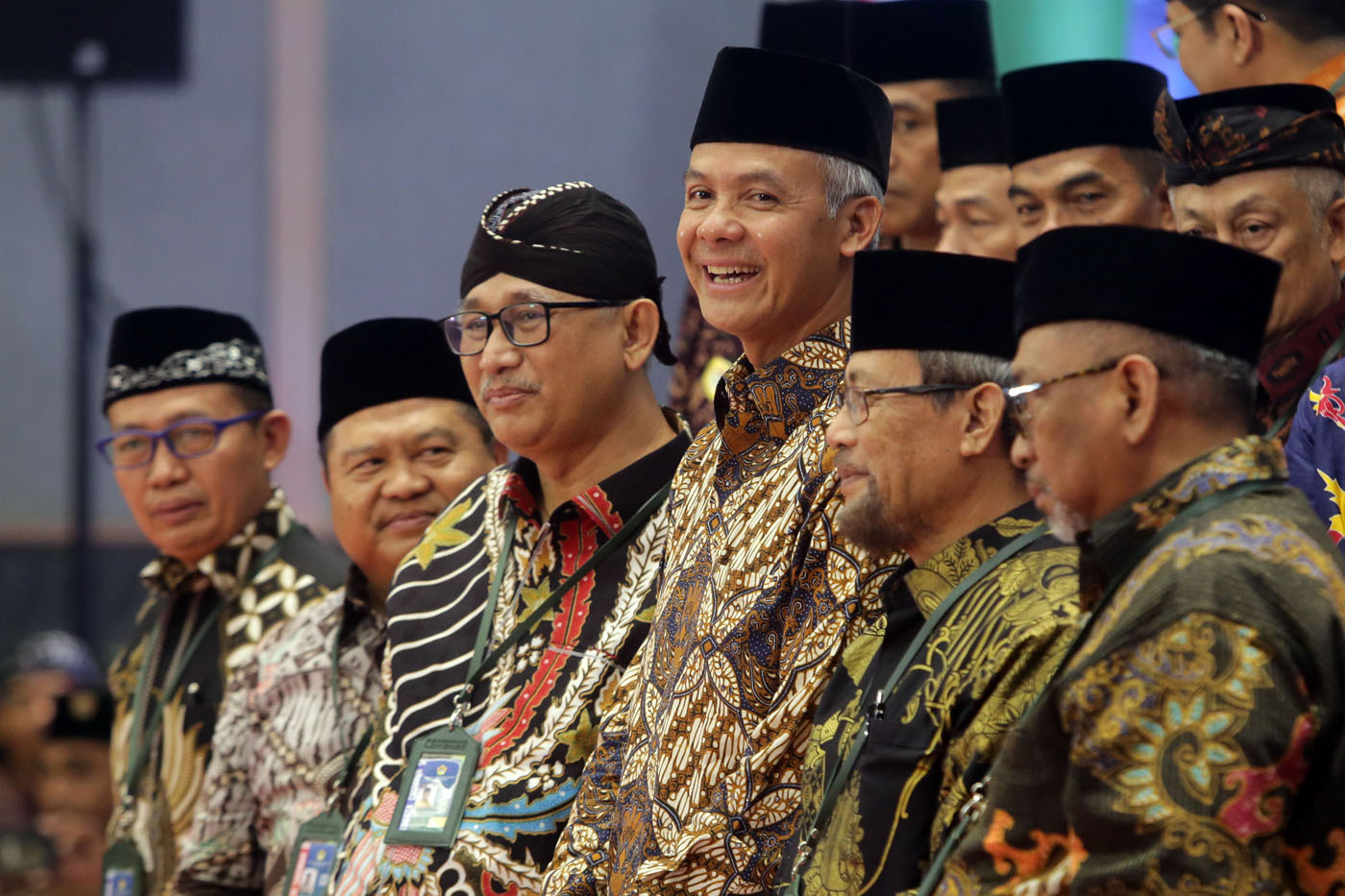 Bakal calon presiden  (Bacapres) Ganjar Pranowo saat menghadiri Rapat Kerja Nasional Lembaga Dakwah