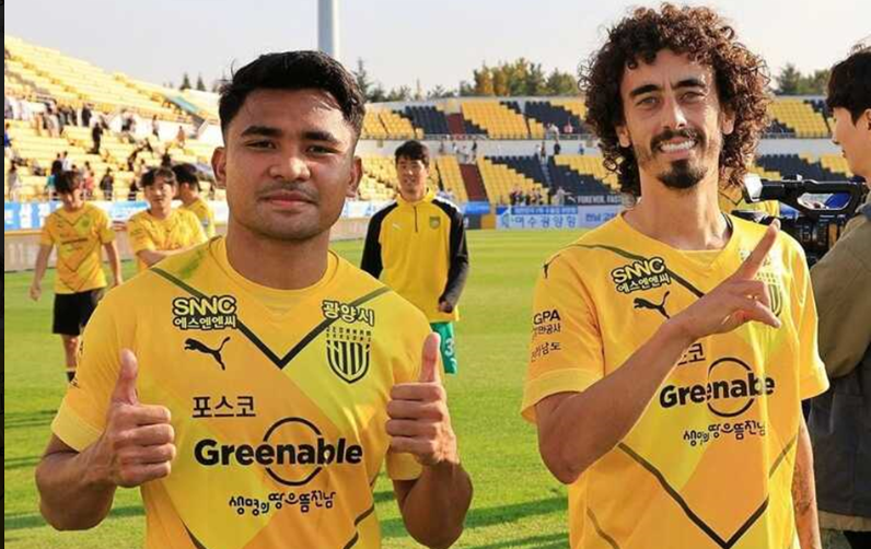 Asnawi Mangkualam bersama Jeonnam Dragons/ Sumber Foto: Instagram @jeonnamdragons_fc - Image