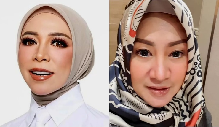 Masnawati Masud (kanan) mendesak Melly Goeslaw (kiri) agar bisa bertemu langsung dan membahas kejadian 15 tahun silam. - Image
