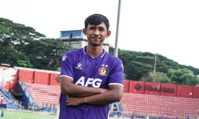 Ahmad Nuri Fasya, pemain baru Persik Kediri, yang dipinjam dari Persebaya Surabaya. (ANTARA/ HO-Persik Kediri) - Image