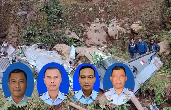 Para prajurit gugur dalam peristiwa jatuhnya pesawat tempur milik TNI AU di Kabupaten Pasuruan pada 16 November. - Image