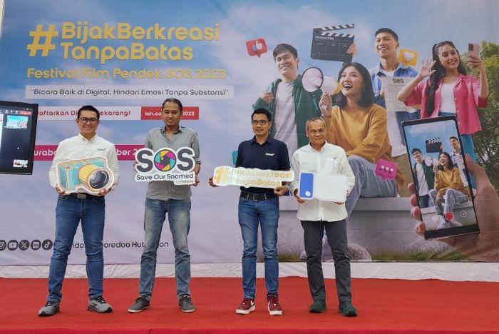 Indosat Ooredoo Hutchison selenggarakan ajang Festival Film Pendek Save Our Socmed (SOS) 2023. - Image