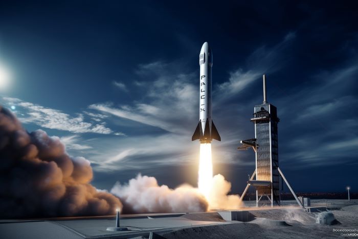 Proses Peluncuran SpaceX’s Starship. - Image