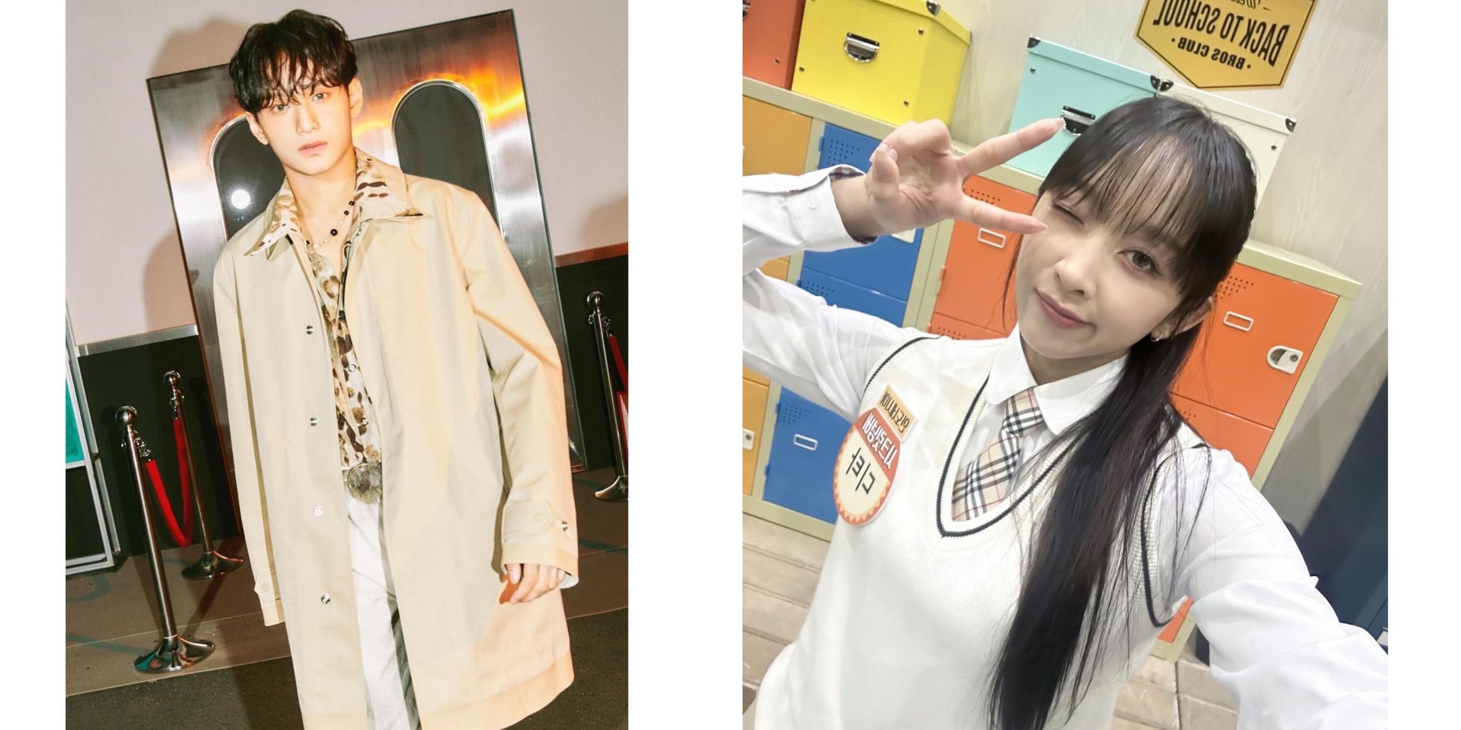 Zayyan (kiri) member boy group Xodiac, dan Dita Karang (kanan) member girl group Secret Number, keduanya asli Indonesia. - Image