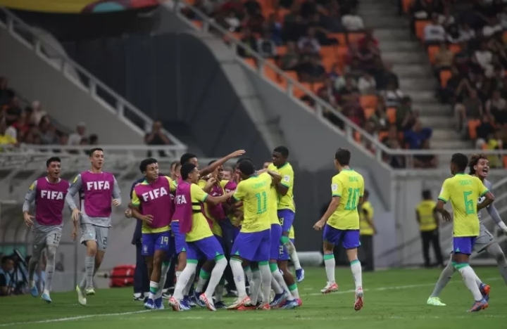 Timnas Brazil U-17 menjadi salah satu tim yang mampu menarik penonton untuk datang ke stadion. Selain karena reputasinya sebagai negara kuat sepak bola, mereka juga menyandang status juara bertahan./ - Image