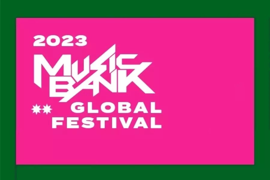 logo acara ‘2023 Music Bank Global Festival’. Sumber foto: Soompi - Image