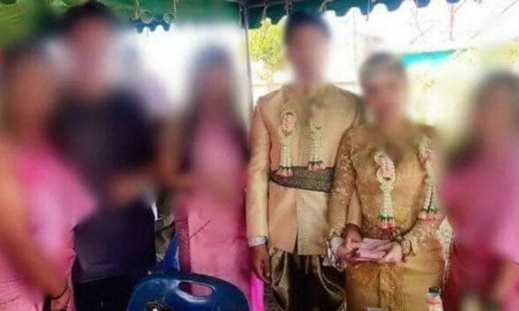 Potret pasangan pengantin tersebut sebelum insiden penembakan terjadi (9009 Action News/ Facebook) - Image