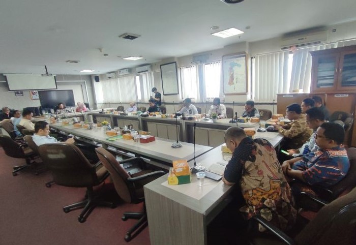 Rapat Dengar Pendapat (RDP) menghadirkan direksi PLN Sulselrabar, Ombusman, YLKI, dan Dinas ESDM terkait persoalan pemadaman bergilir di ruang Komisi D Kantor DPRD Sulawesi Selatan, Makassar. - Image