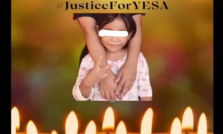 Aksi 1.000 lilin sebagai bentuk solidaritas untuk almarhumah Yesa. - Image