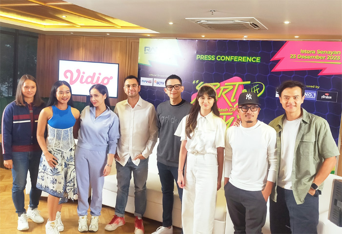 Jumpa pers pertandingan tenis yang diadakan RANS Sporttainment. - Image