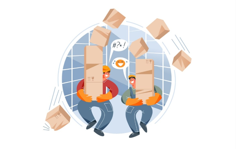 Ilustrasi kurir mengirim paket dalam jumlah banyak/sumber: freepik_studio4rt - Image