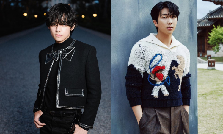 Dua member BTS, V (kiri) dan RM (kanan) berangkat wajib militer hari ini, Senin (11/12)/ Sumber: Instagram RM dan V - Image