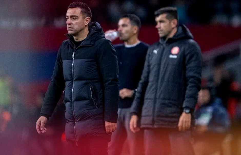 Hasil yang sulit diterima oleh Xavi Hernandez setelah tim asuhannya kalah 4-2 melawan Girona. (fcbarcelona.com) - Image