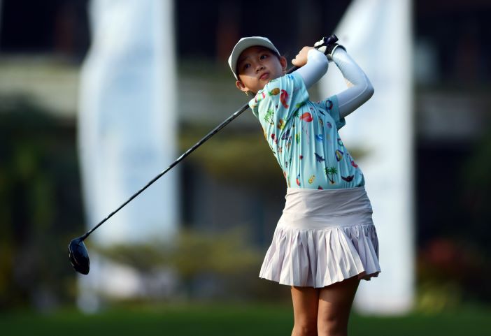 Jennifer Quinn Effendi dari Indonesia menjuarai kategori C (usia 10-12 tahun) pertandingan golf Medco Foundation powered by Metaforsa Pondok Indah International Junior Golf Championship 2023. - Image