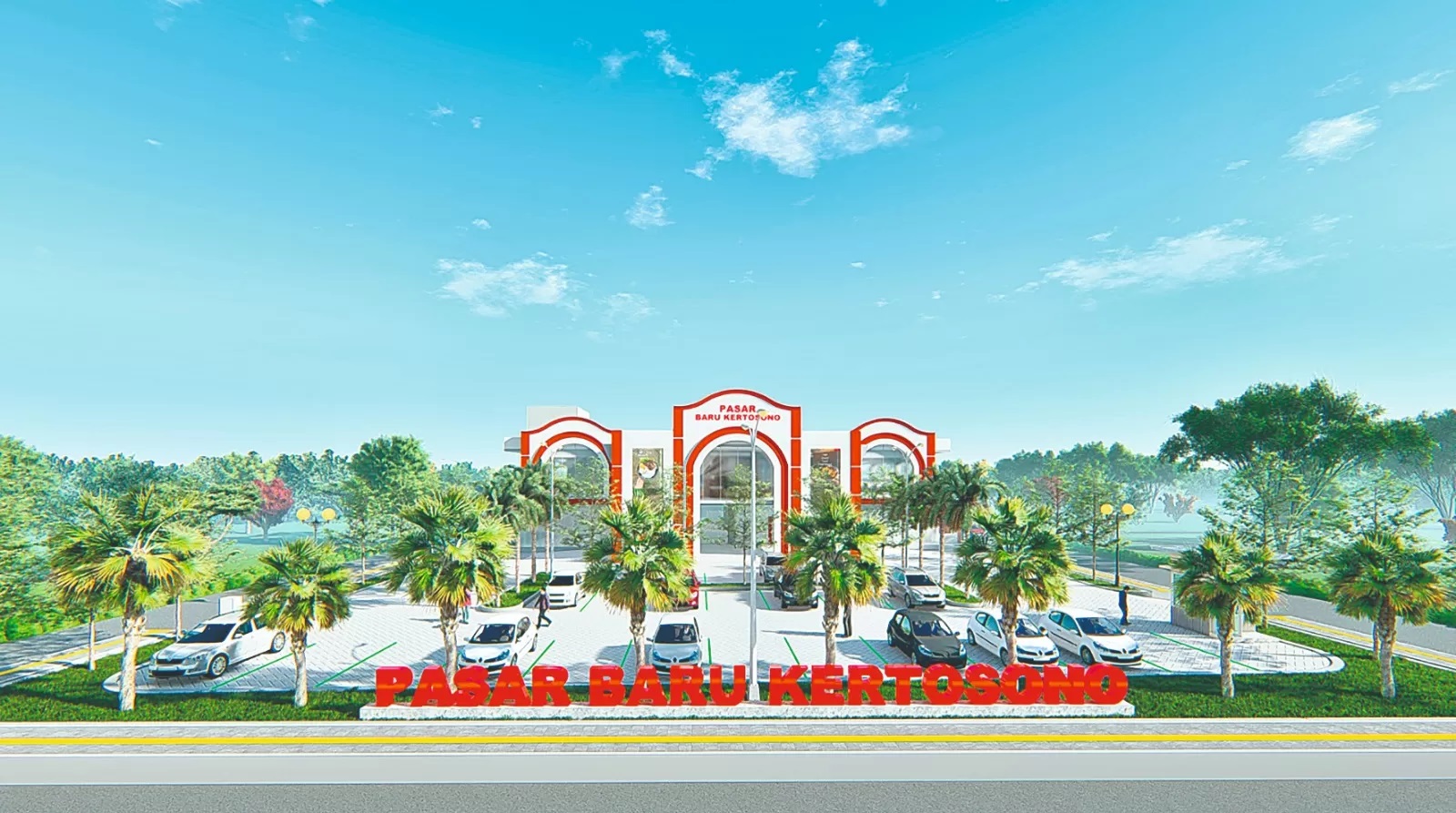 Pasar Baru Kertosono. (Dok Radar Kediri) - Image