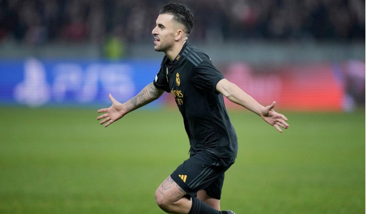 Dani Ceballos melakukan selebrasi atas gol kemenangan pada menit terakhir / sumber: https://www.beinsports.com - Image