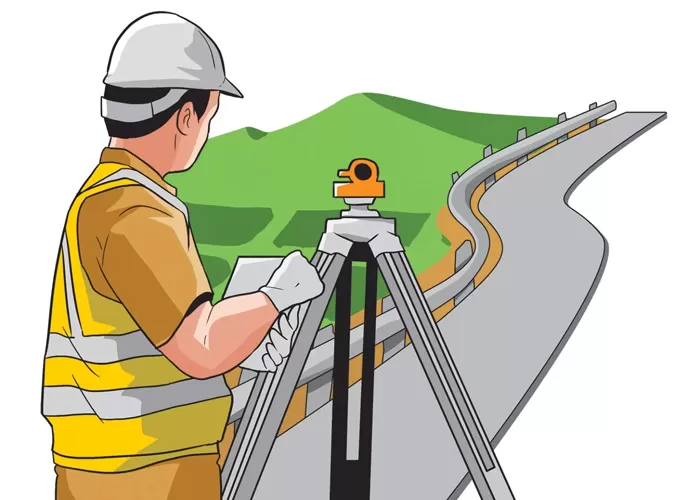 Ilustrasi proyek jalan bebas hambatan. - Image