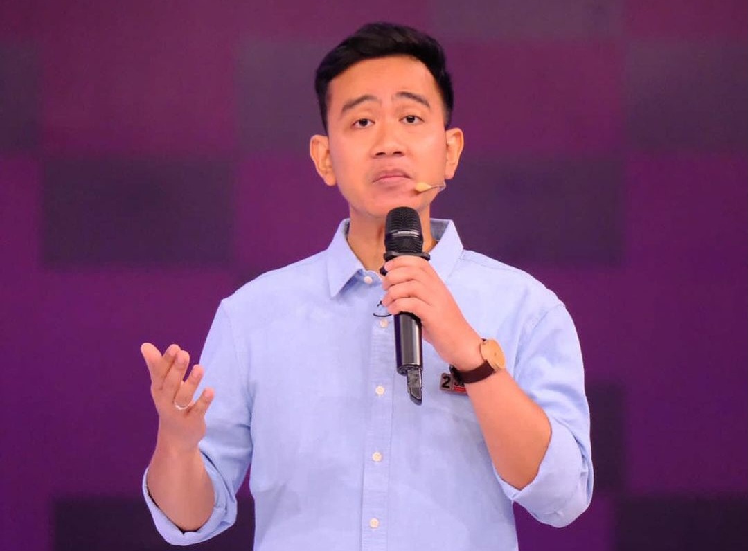 Momen Gibran Rakabuming Raka saat Debat Cawapres 2024./Instagram @tknfanta - Image