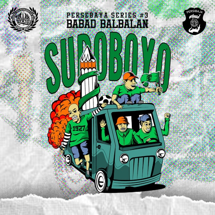 Bonek Campus Unesa mengadakan Babad BalBalan Suroboyo yang mengupas sejarah Persebaya Surabaya di beberapa lokasi di Kota Surabaya. (Bonek Campus Unesa) - Image