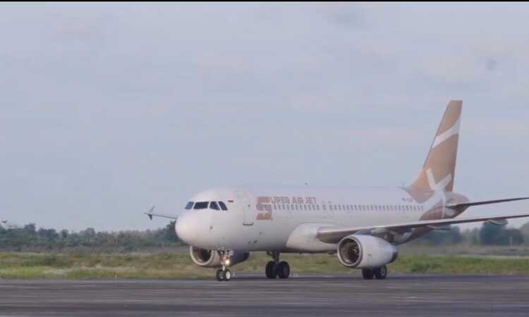 Super Air Jet sudah kantongi izin terbang di Bandara Internasional Dhoho Kediri/ sumber : akun Instagram @superairjet - Image