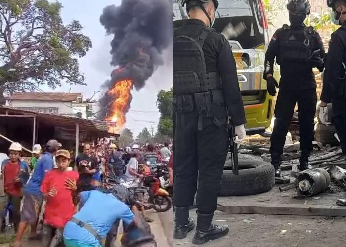 Ledakan Mortir di Desa Kamal, Pihak Berwajib Mengamankan Puing Diduga Mortir (Radar Bangkalan) - Image