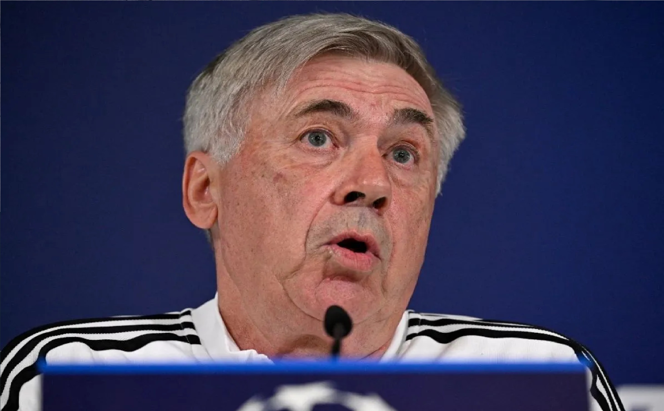 Pelatih Real Madrid Carlo Ancelotti. (ANTARA/AFP-JAVIER SORIANO) - Image
