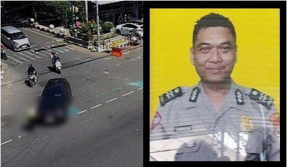 Anggota Satlantas Polres Klaten, Aiptu Suharseno meninggal dunia usai ditabrak mobil saat mengatur lalu lintas. (Foto: Kolase PMJ News) - Image