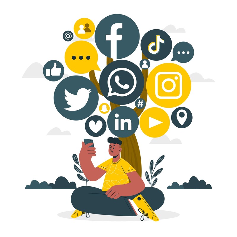 Ilustrasi Sosial Media. Salah Satu Organisasi yang Menaungi Hak Pengguna Internet di Amerika Serikat NetChoice Ajukan Tuntutan pada Pemerintah Ohio. / Sumber : storyset / Freepik - Image