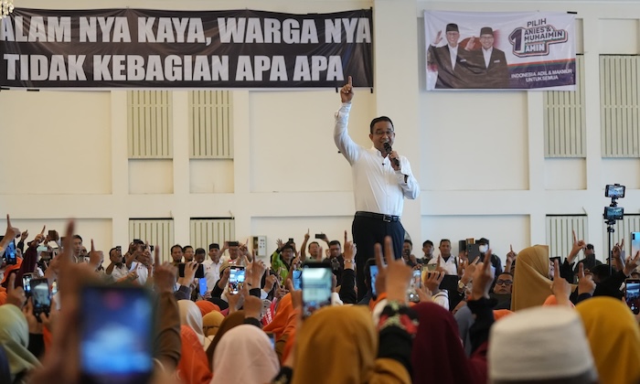 Calon presiden nomor urut 1 Anies Baswedan menyampaikan ucapan selamat ulang tahun untuk PDI-P yang ke 51 pada Rabu (10/1) lalu. - Image