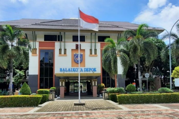 Ilustrasi Balai Kota Depok. - Image