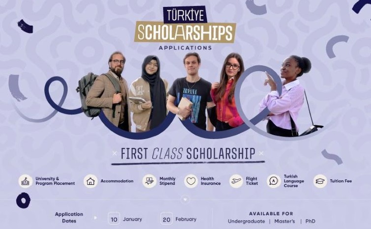 Pengumuman pendaftaran Turkiye Burslari/turkiyeburslari.gov.tr/Türkiye Scholarships | Fully funded scholarship program for international students (turkiyeburslari.gov.tr) - Image