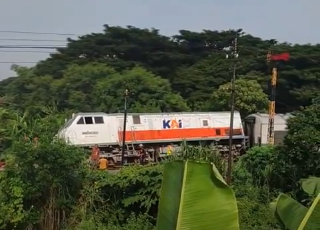 Tangkapan layar KA Pandalungan anjlok - Image