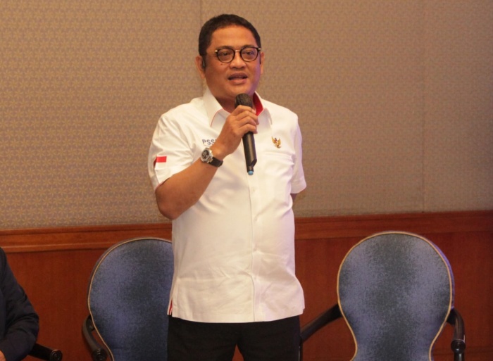 PROTES: Endri Erawan layangkan protes resmi ke AFC pasca keputusan kontroversial wasit dalam penggunaan VAR dalam laga Indonesia vs Irak Grup D Piala Asia 2023. (PSSI) - Image