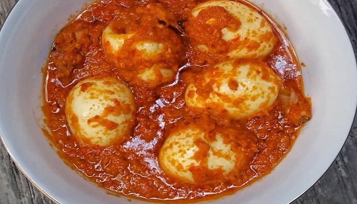 Resep telur tahu bumbu bali./Tangkap Layar Youtube CR COOK - Image