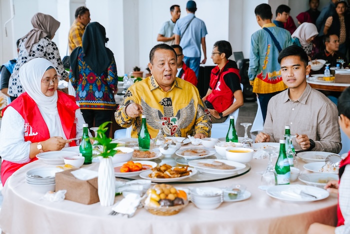 Ketua Umum Partai Solidaritas Indonesia (PSI) Kaesang Pangarep mengawali safari politiknya di Pulau Sumatera dengan bertemu Gubernur Lampung Arinal Djunaidi. - Image